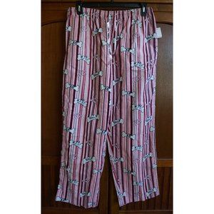 Big Dogs Pink Striped "Lazy Bones" Lounge Pants